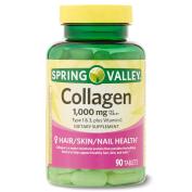 SPRING VALLEY COLLAGEN 1000MG PLUS C 90S