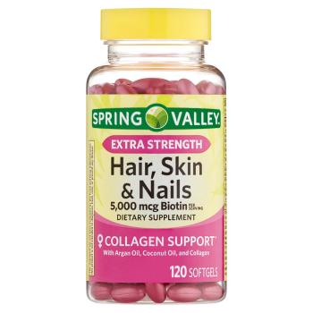 SPRING VALLEY HAIR, SKIN & NAILS 5000MCG 120S